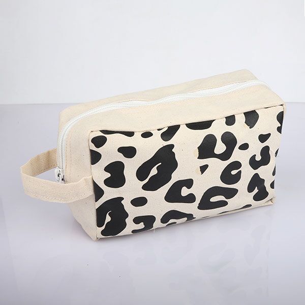 Black Pattern Cosmetic Make Up Pouch main