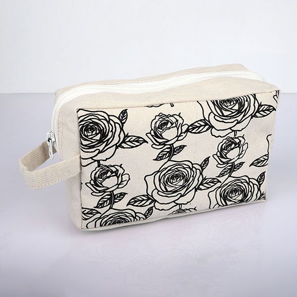 Black Rose Cosmetic Make Up Pouch main