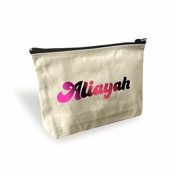Canvas-Painted-Pouch-Template-4.jpg Canvas Painted Make Up Pouch (Modern Calligraphy Font) - Image 1