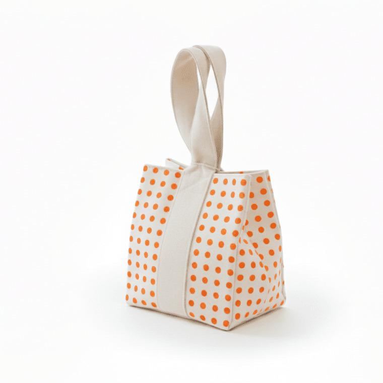 Gift Bags with Orange Dots - Pack Of 5 - Image 1