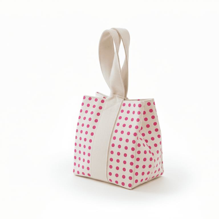 Gift-bag-pink-dot-1-e1776778490390.png Gift Bags with Pink Dots – Pack of 5 - Image 1