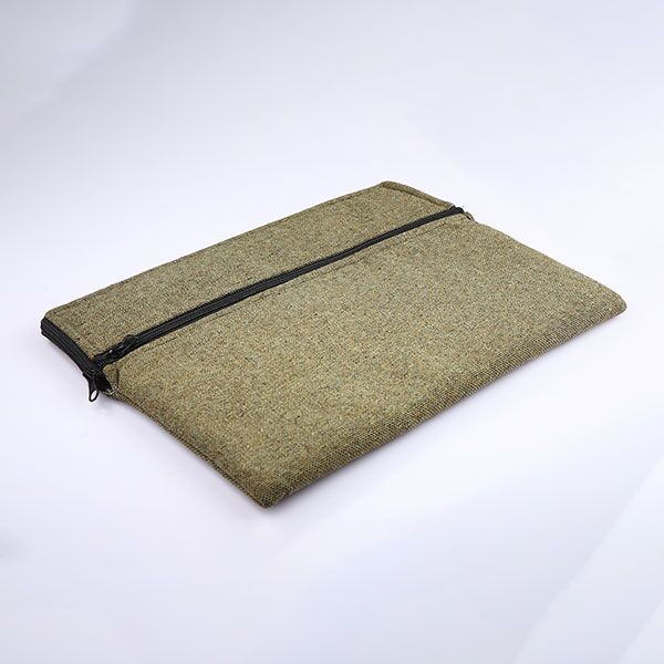 Jute Olive Green Laptop Sleeve main