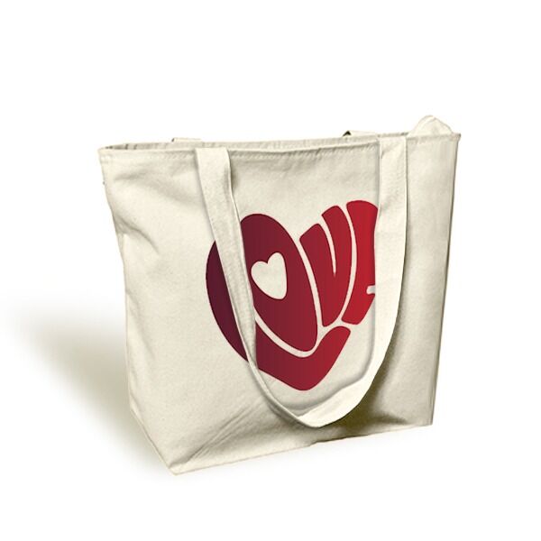 Love Canvas Cross Body Bag - Image 1