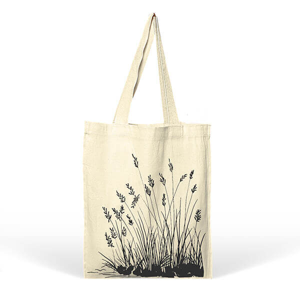 Wheat-Pattern-Cream-1-1.jpg Wheat Pattern Cream Tote Bags - Image 1